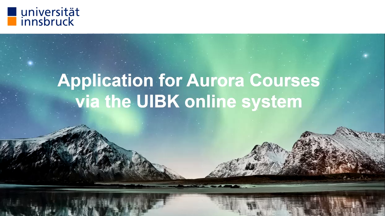 Aurora Courses @UIBK - Summer Semester 2023