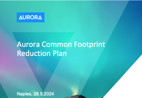 Approvato il Memorandum Aurora di riduzione dell'impronta ecologica