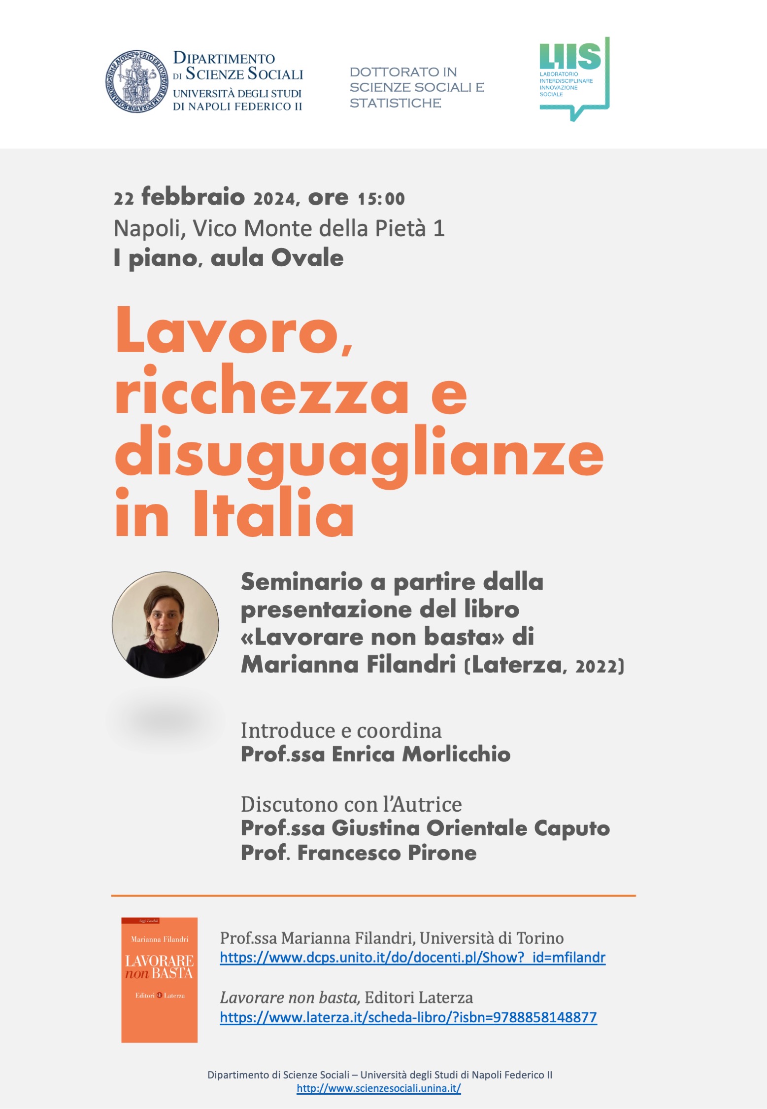 Lavoro, ricchezza e disuguaglianze in Italia»