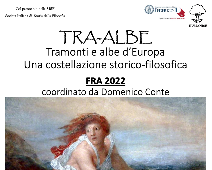 TRA-ALBE  Tramonti e albe d'Europa Una costellazione storico-filosofica