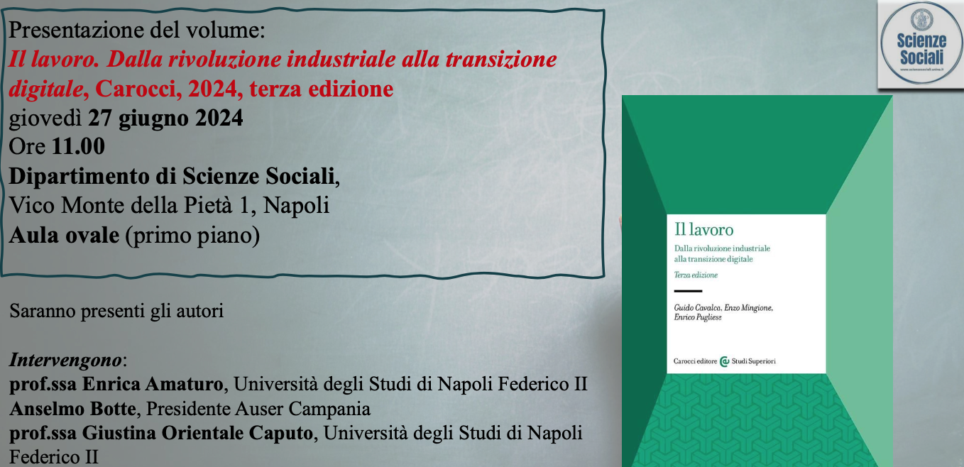 '  Il lavoro. Dalla rivoluzione industriale alla transizione'