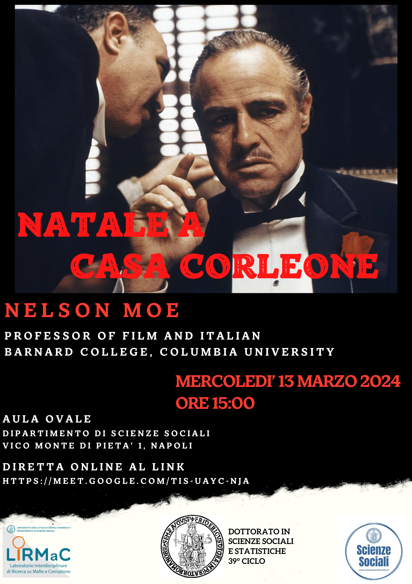 Nelson Moe (Columbia University) in Dipartimento - 