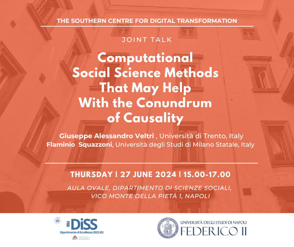Computational Social Science Methods That May Help With the Conundrum of Causality.